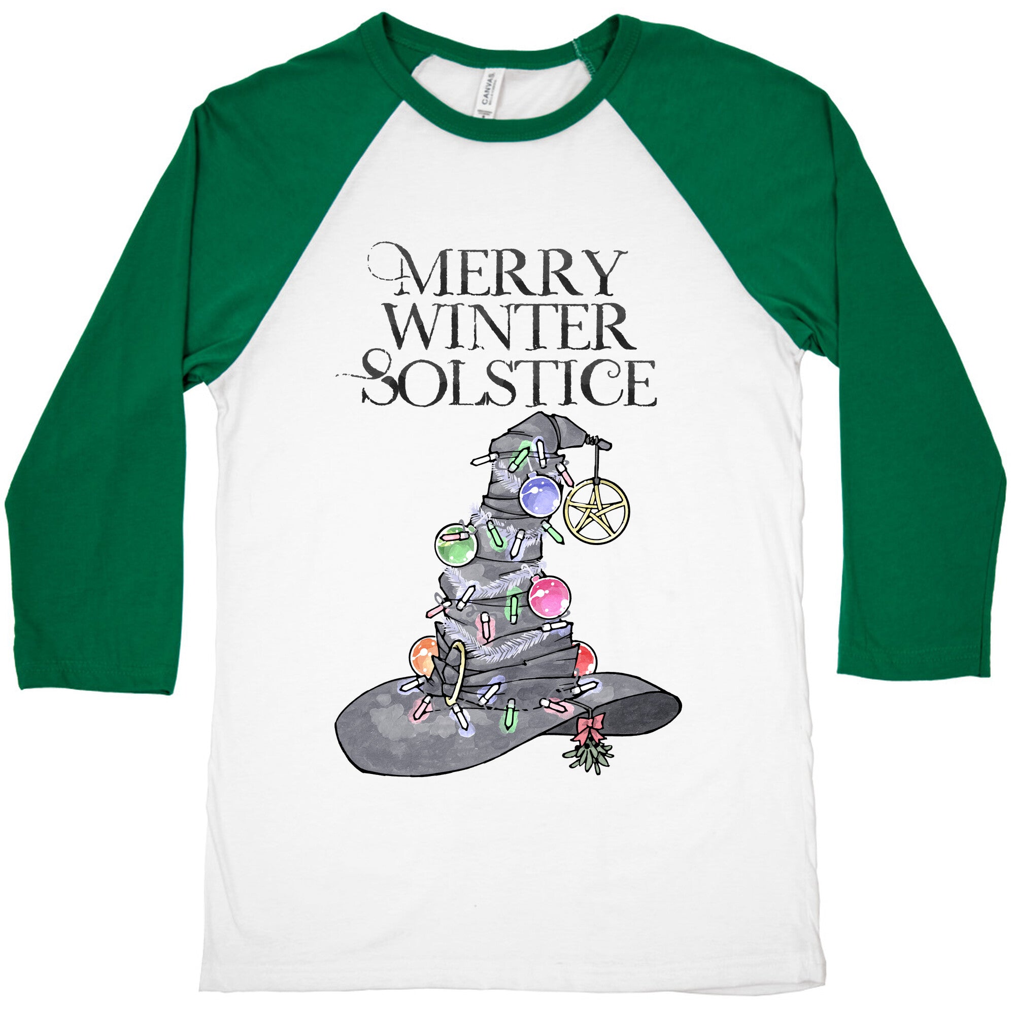 Merry Winter Solstice Baseball Tee